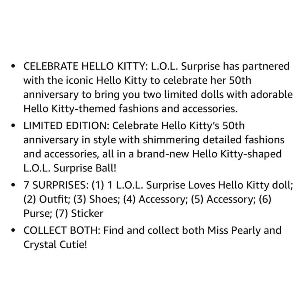 L.O.L. Surprise! Loves Hello Kitty Tots Crystal Cutie Doll - Picture 6 of 10